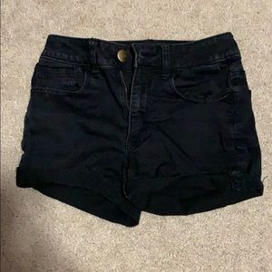 Black High Rise American Eagle jean shorts